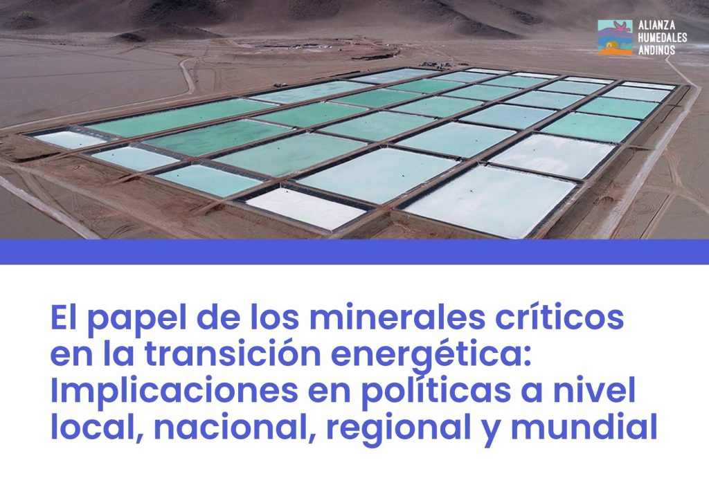 El papel de los minerales críticos en la transición energética: Implicaciones en políticas a nivel local, nacional, regional y mundial (policy brief)